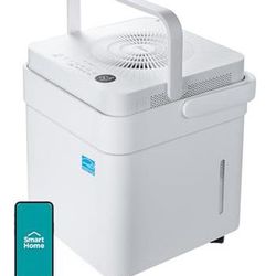 Midea Cube 35 Pint Dehumidifier for Basement and Rooms at Home for up to 3,500 Sq. Ft., Smart Control, Works with Alexa (White), Drain Hose Included, 