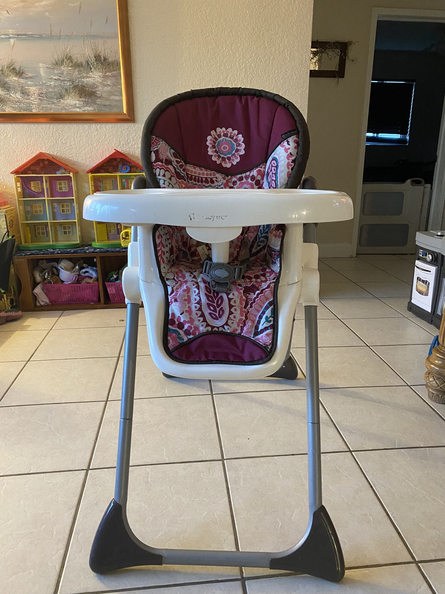 Graco BabyTrend Sit Right High Chair, Paisley