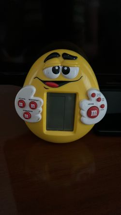 Vintage M & M Handheld LCD Game Yellow