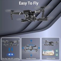 Drone Dual 4K Cameras WiFi Works With iPhone And And Android 