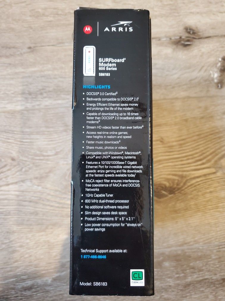 Motorola Arris SB6183 SURFboard® DOCSIS® 3.0 Cable Modem 686 Mbps - $20