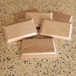 6 Wooden Plaques/Blocks