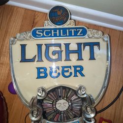 Nice 1976 Vintage Beer Sign Schlitz