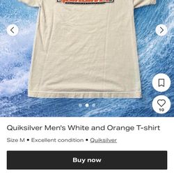 Vintage Quicksilver 90s Tee Sz Large 