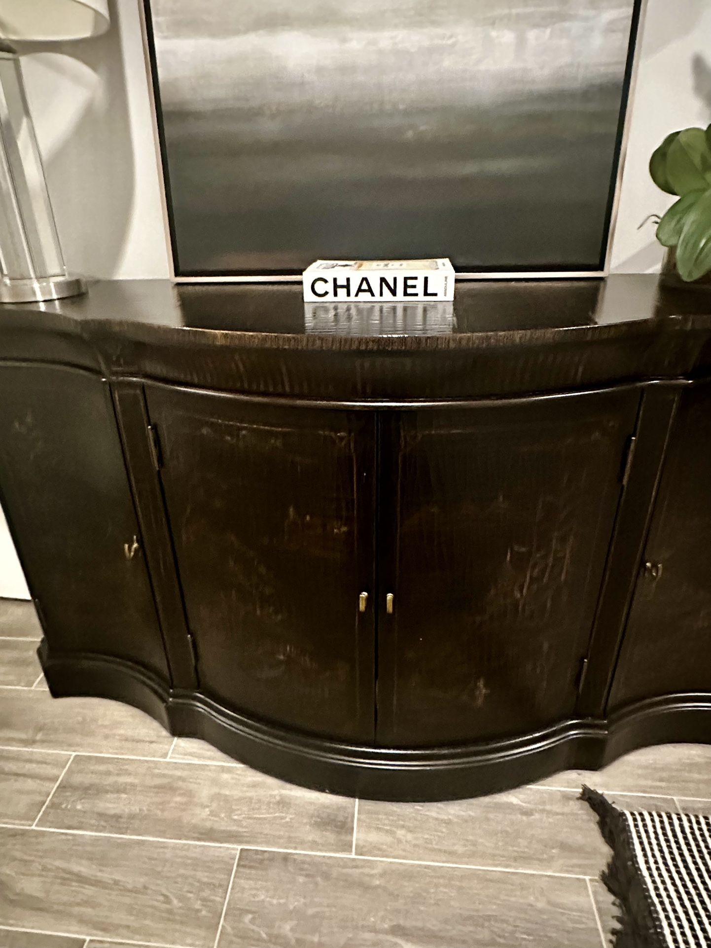 Ethan Allen Serpentine Console