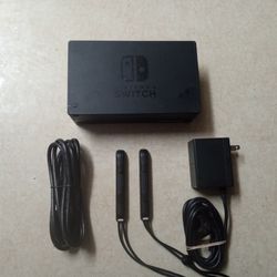 NINTENDO SWITCH TV DOCK with Charger,HDMI CABLE And Wrist Straps