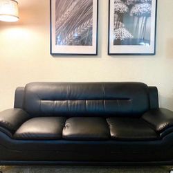 Wayfair Leather Couch $200