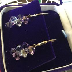 Lovely Crystal earrings ❄️🎄❄️🎄❄️ Silver and crystals jewelry