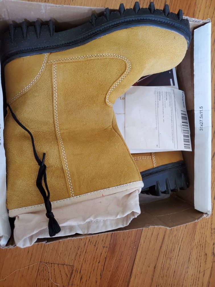 NEW KaiFeng Women 'S Snow Boots, US6.5 Genuine Leather , Warm Boots