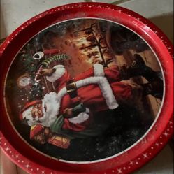 $3-Christmas cookie tin