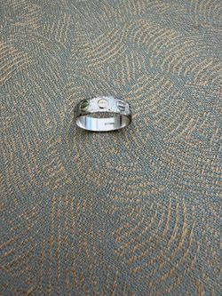 Vintage Mens sterling silver Italy 925 band ring size 12