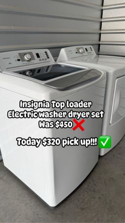 Insignia washer dryer set