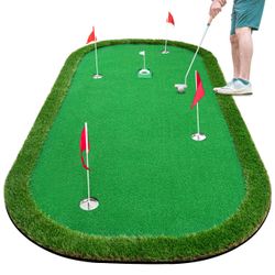 Golf Putting Green Training Mat,5x10ft Heavy Duty Artificial Turf Mat