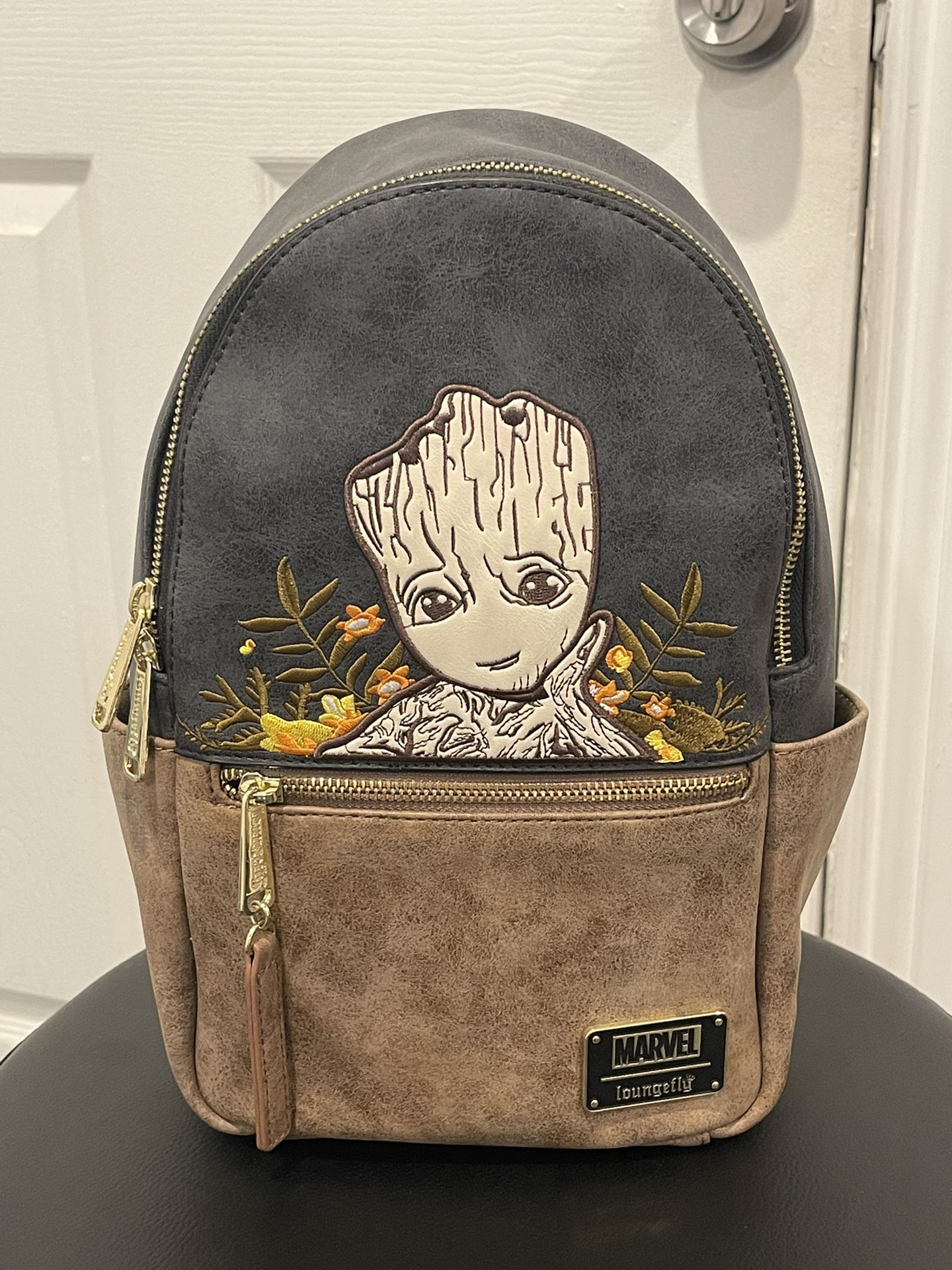Loungefly Marvel I Am Groot Floral Mini Backpack