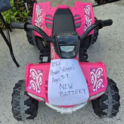 ATV PowerWheel (brand new battery)
