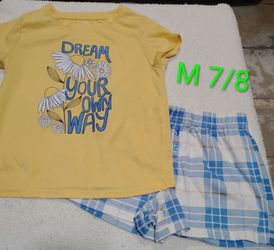 Girl's pj short sets size 7/8 $5 each