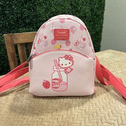 Sanrio Hello Kitty Strawberry Milk Loungefly