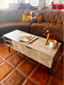 Gray Marble Coffee Table