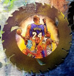 Kobe Bryant Lakers Decorative Saw Blade