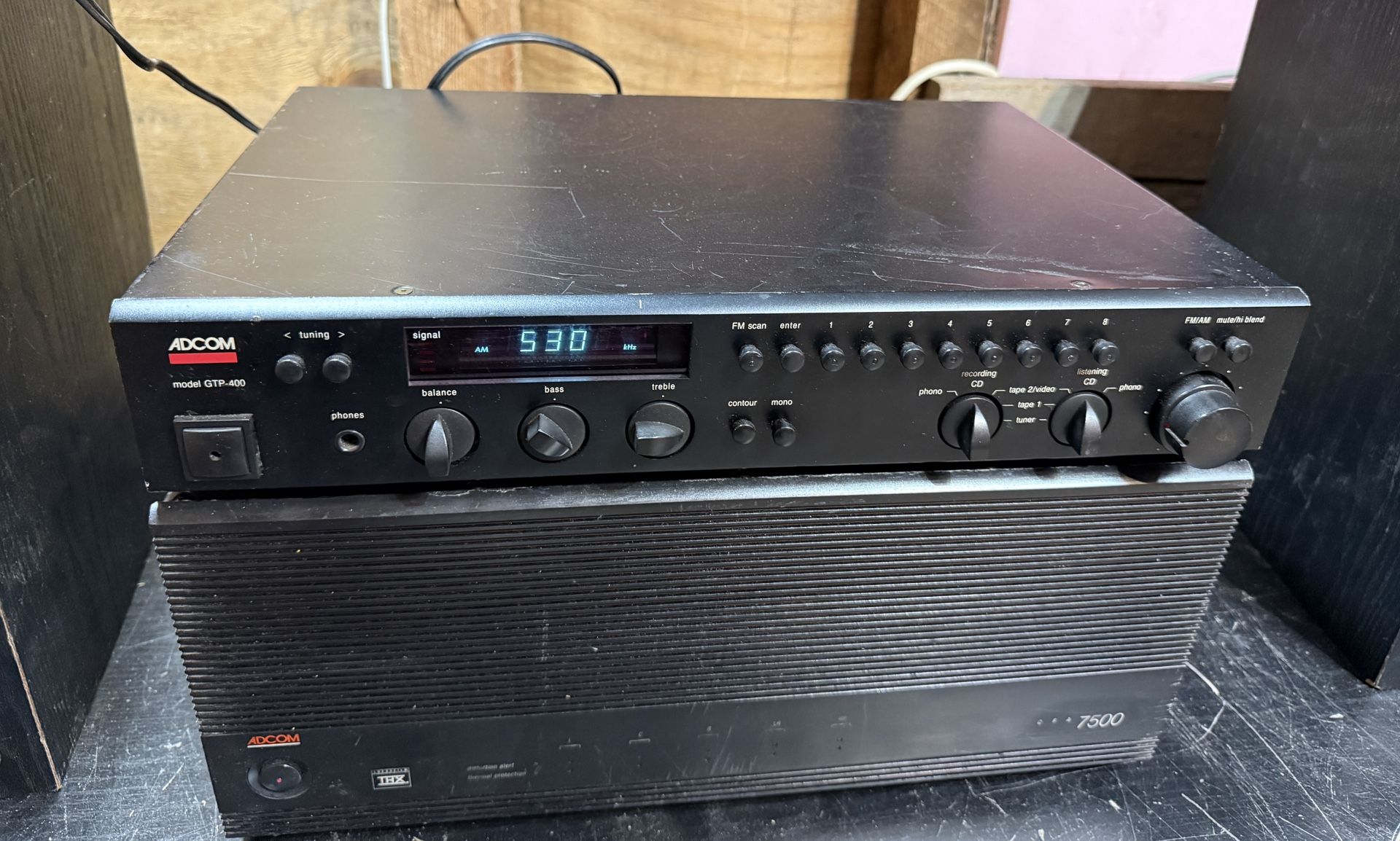 Adcom Amp And Preamp