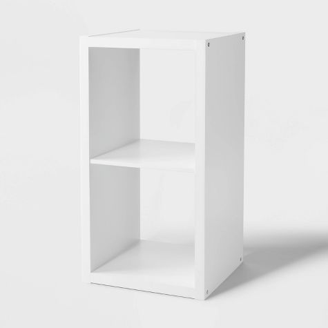 13” 2 Cube Organizer Shelf - White