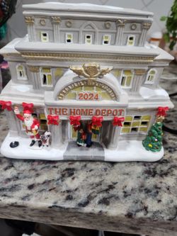 Home Depot 2024 Village Light Up Store