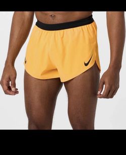 Nike Men’s Sz L Dri-FIT ADV AeroSwift 4" Running Shorts Laser Orange FN3352-845