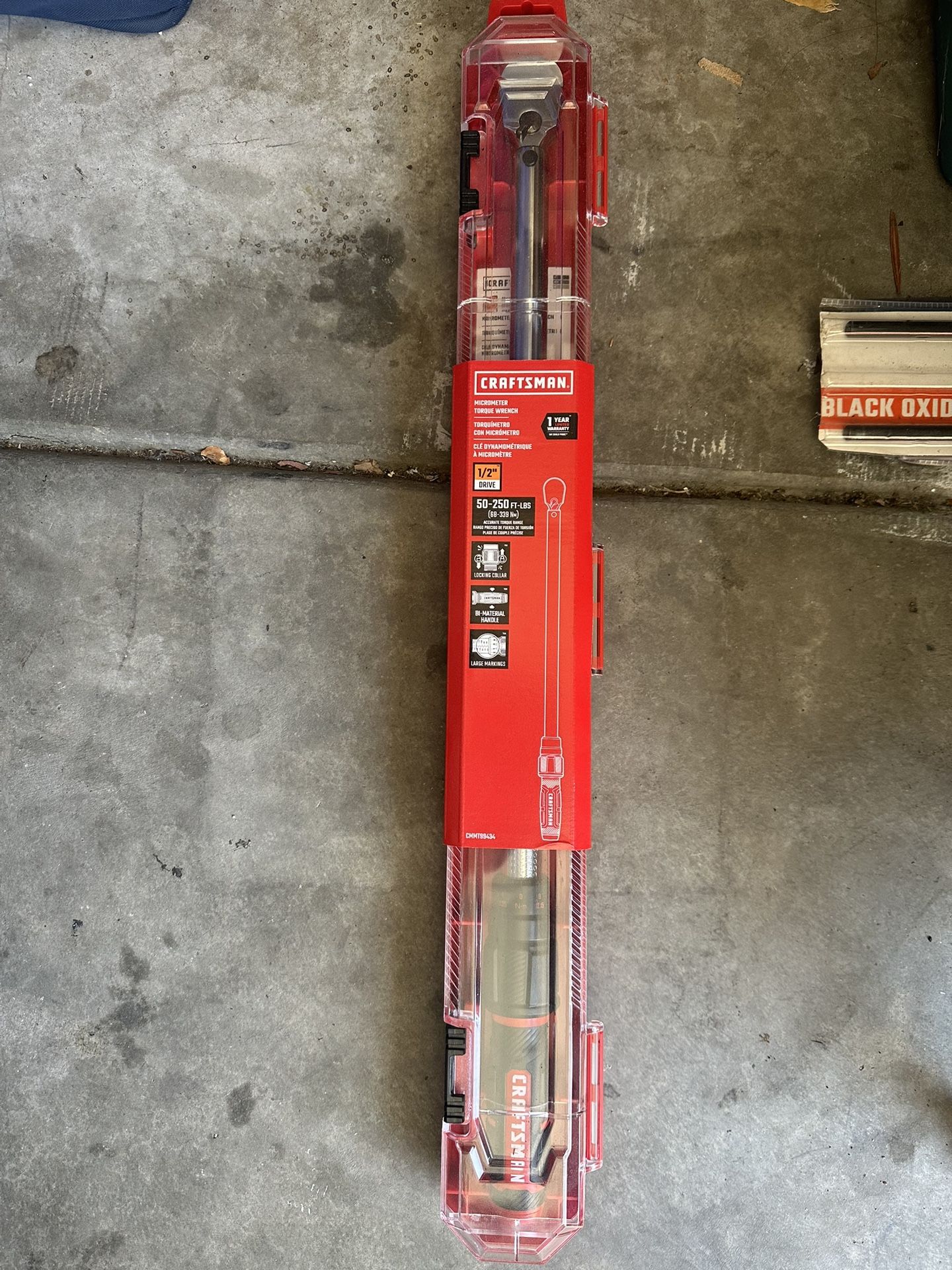 CRAFTSMAN 1/2-in Drive Click Torque Wrench ( 50-ft/lb to 250-ft/lb )