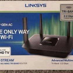 Like New! LINKSYS Tri-Band Router