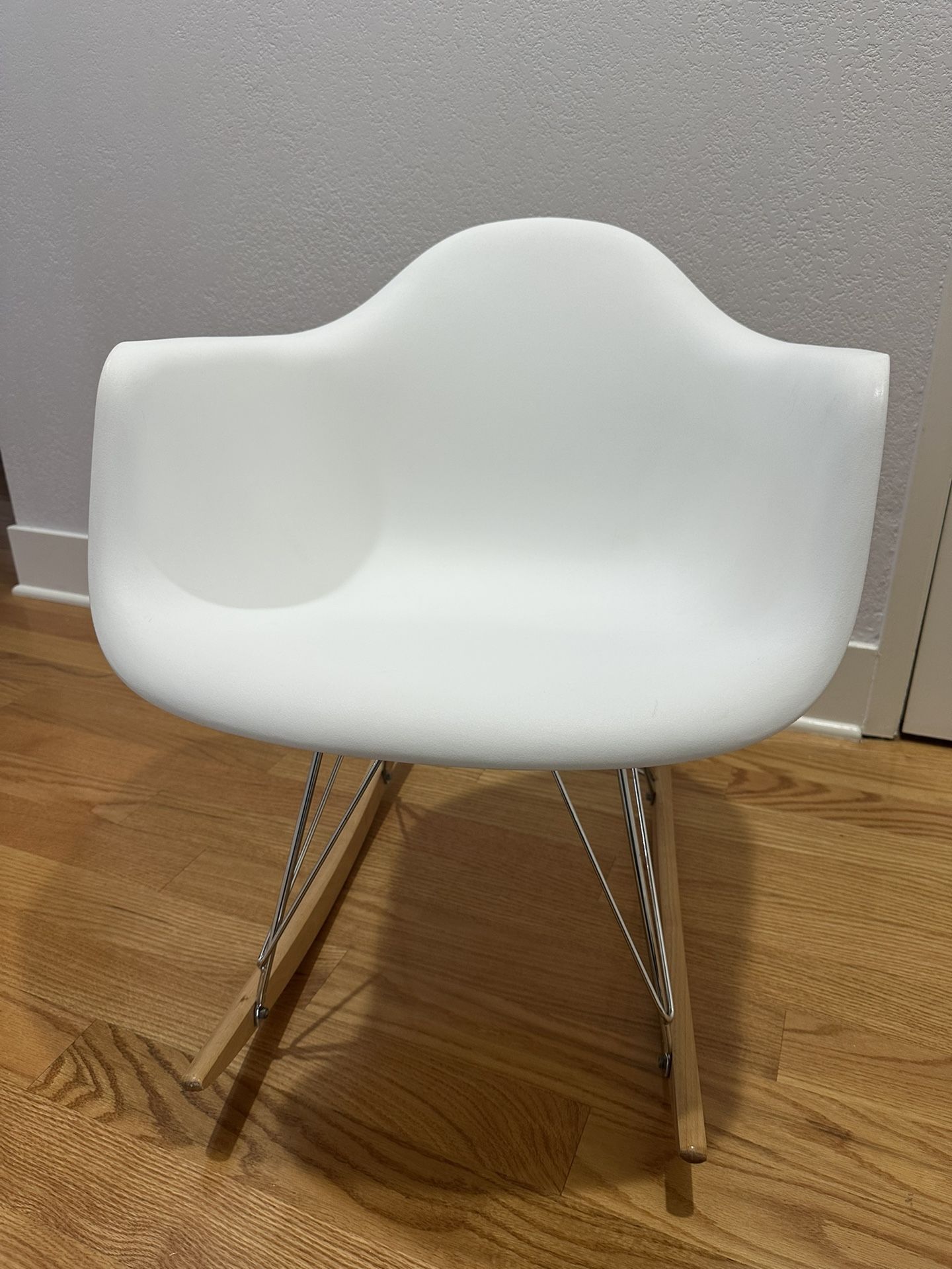 Modern White Rocking Chair