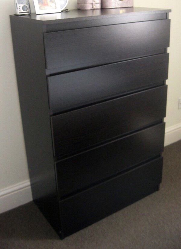 Ikea Kullen 5 Drawer Black Chest For In San 150