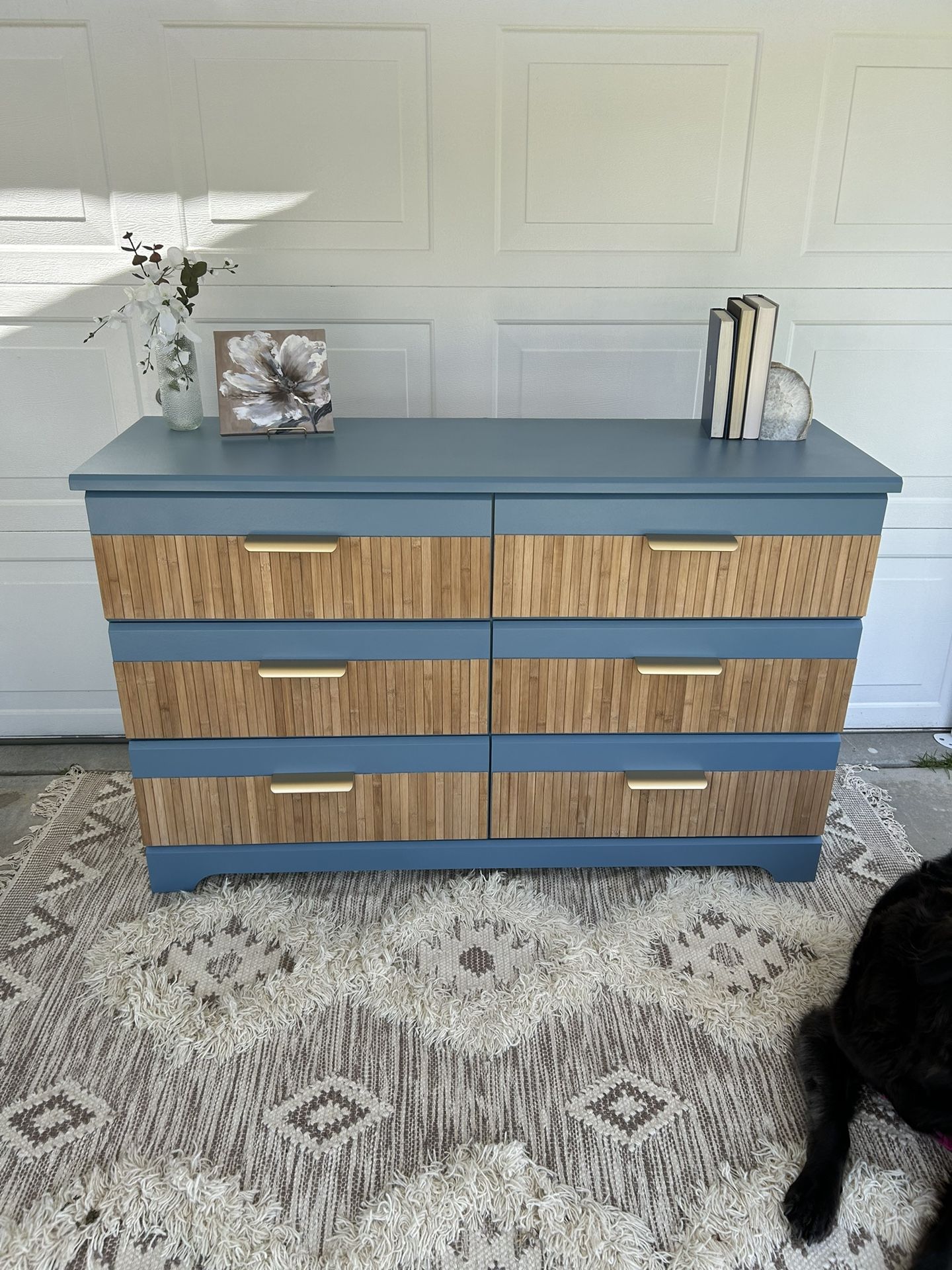 Blue Pole Wrap Dresser