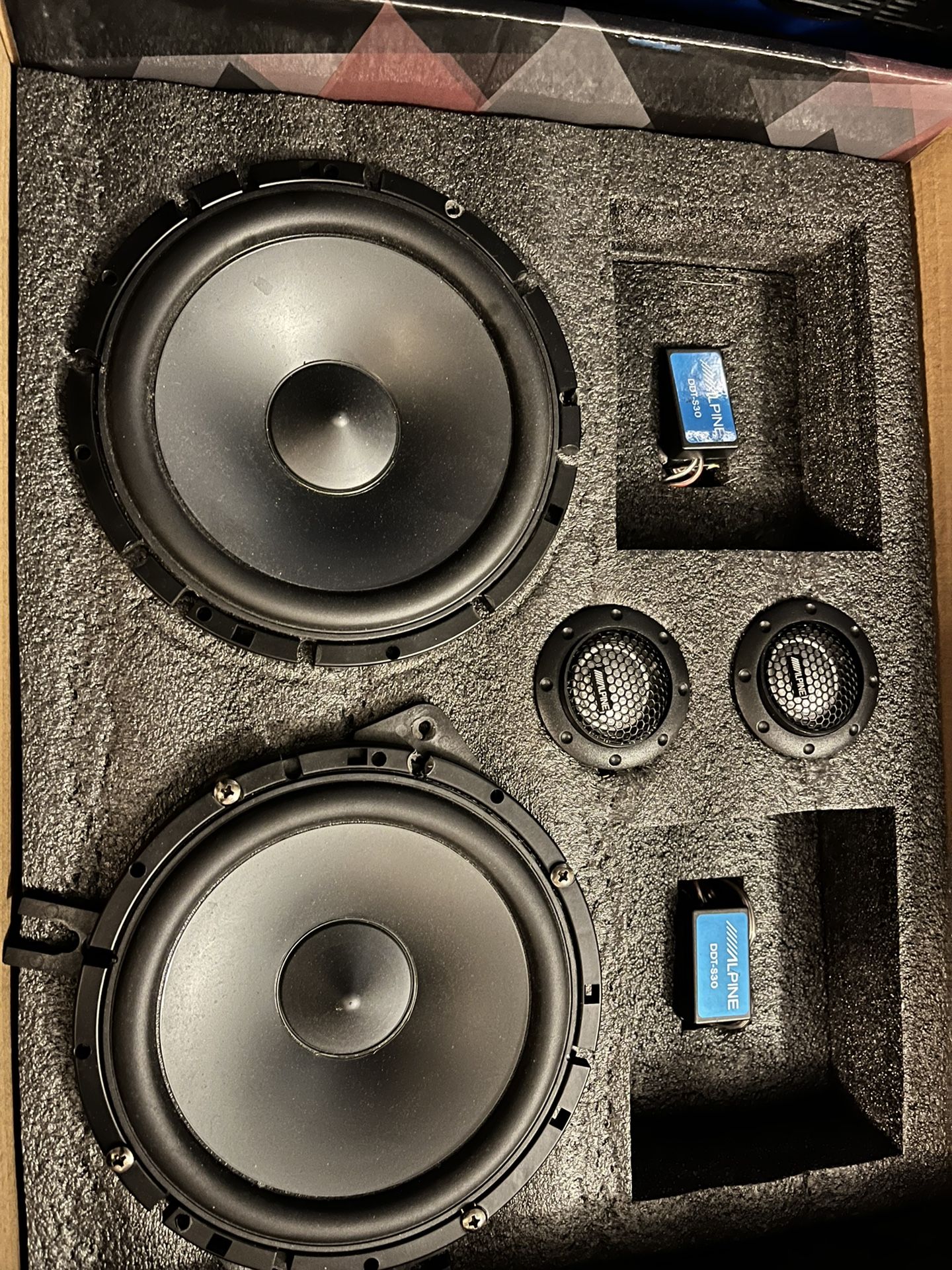 Alpine SPS-610C 6-1/2" Component 2-Way Speaker System Bundle