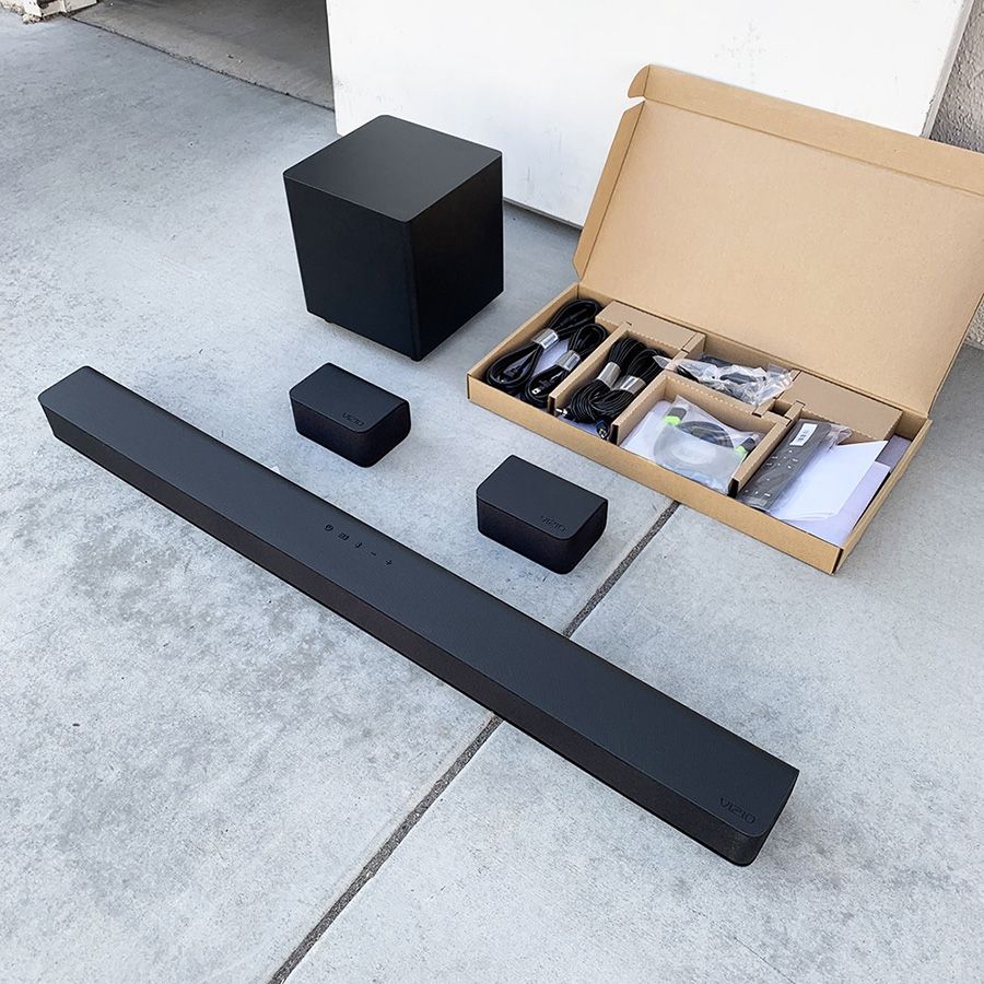 $140 (Brand New) Vizio V-series 5.1 home theater sound bar dolby audio, bluetooth, wireless subwoofer, remote control (v51x-j6)