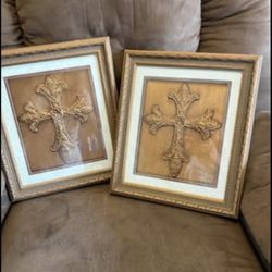 2-Gold trimmed cross box pictures