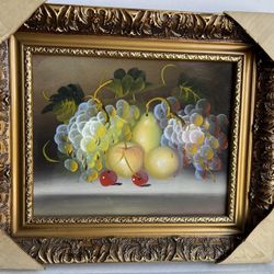 Still Life Fruit Canvas Painting 