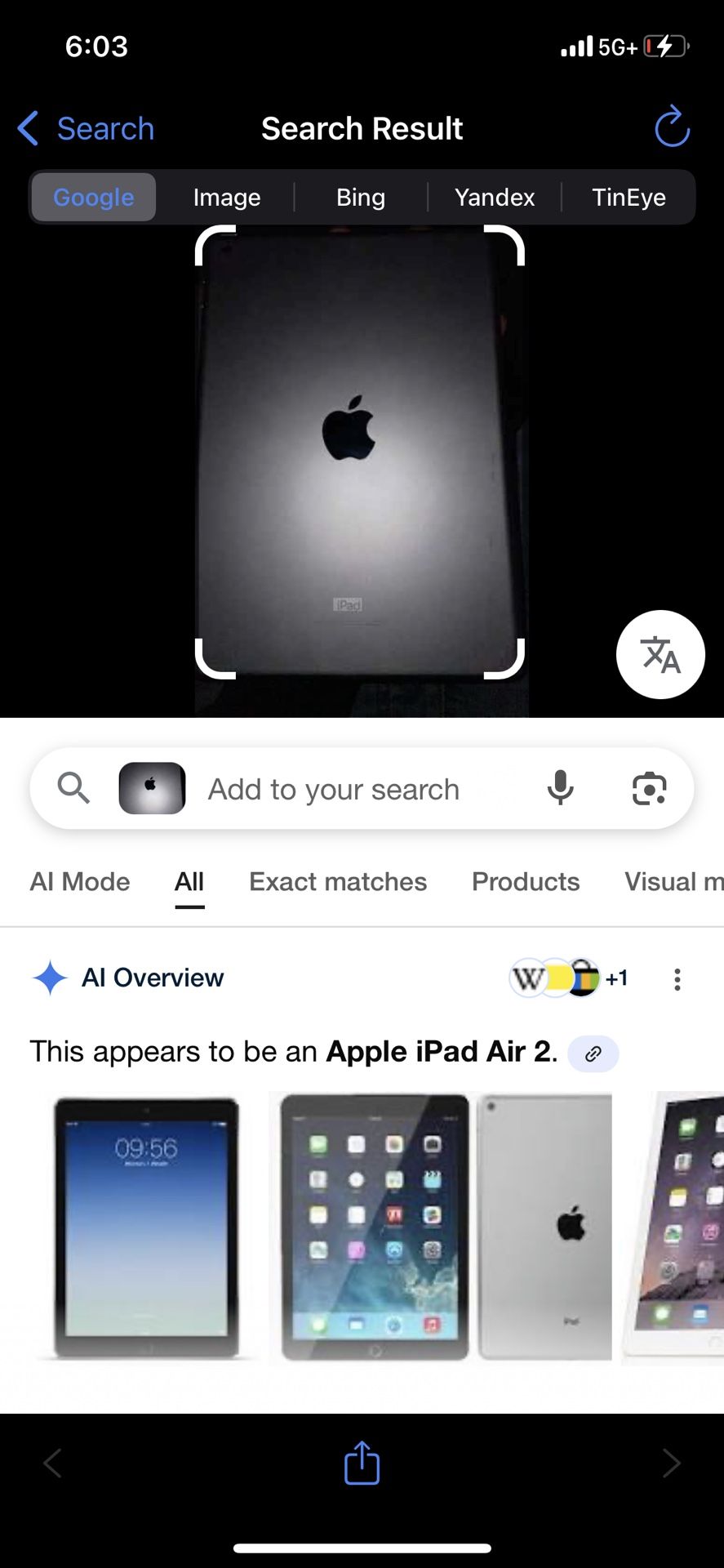 iPad Apple Air 2 (128GB)