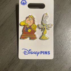 Cogsworth & Lumière 2 Pin Disney set