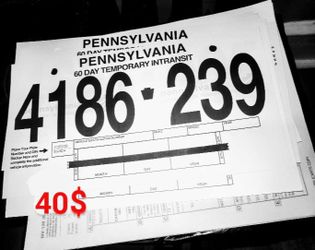 40$ 90day tags pensalvania