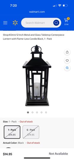 Lanterns- Metal And Glass