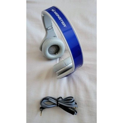 Monster DNA On Ear Wired 3.5mm Jack Headphones, Cobalt Blue