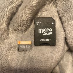 64 Gb Sd Card And Adapter 