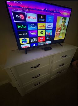 6 draw dresser and a tv for 150