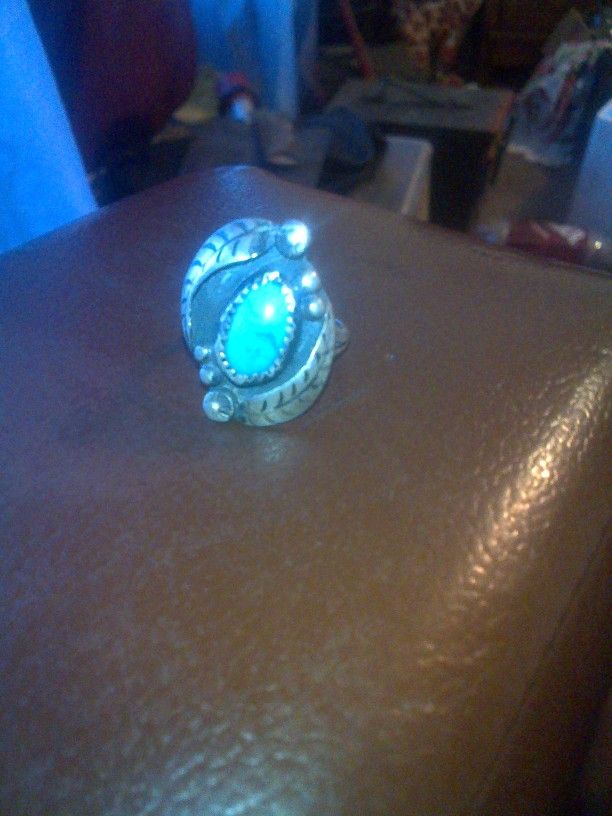 Turquoise & Silver Ring