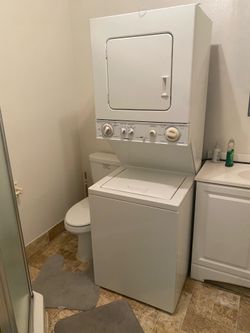 Free washer and dryer also sofa bed and display case