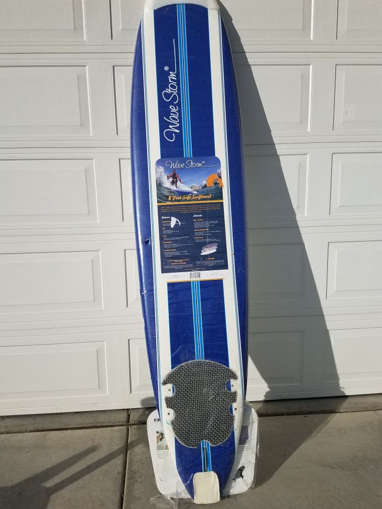 8ft foam soft wavestorm surfboard new in plastic