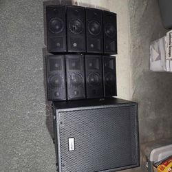 Gemini LRX448 Portable Line Array Speaker with Subwoofer