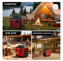 PowerSmart 2500W Portable Inverter Gas Generator