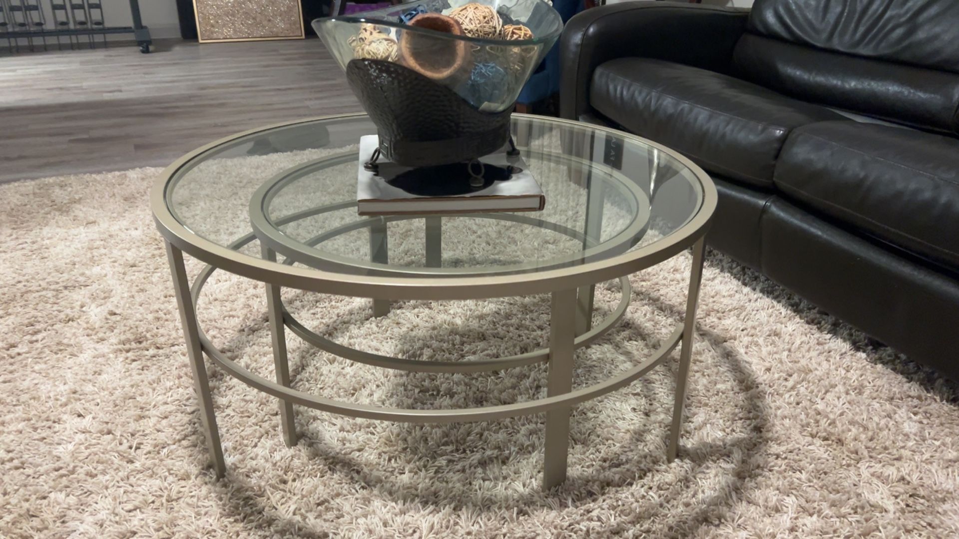 Nesting Glass Coffee Tables
