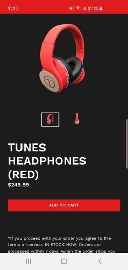 Tunes wireless headphones